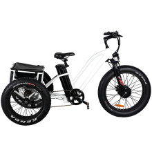 Front Drive Motor Fat Tyre Tricycle Electric Bicycle with Lithium Battery